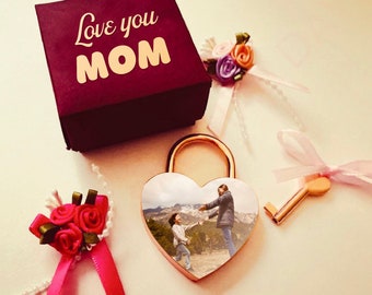 Candado personalizado, candado grabado, candado de amor, regalo de parejas, candado de boda, regalo de compromiso, regalos personalizados para mamá.