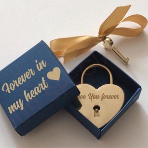 Custom Personalized Padlock, Engraved Padlock, Love Lock, Couples Gift, Wedding Padlock, Engagement gift, Lock and key, Engraved lock. image 4