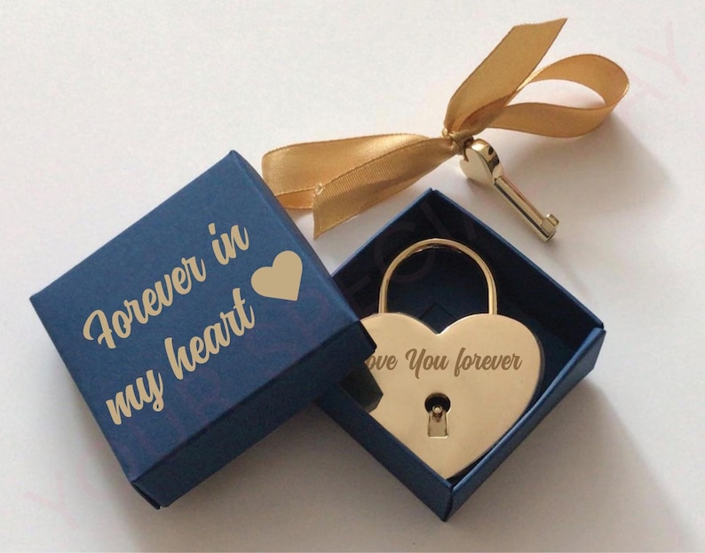 Custom Personalized Padlock, Engraved Padlock, Love Lock, Couples Gift, Wedding Padlock, Engagement gift, Lock and key, Engraved lock. image 4