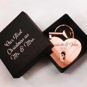 Custom Personalized Padlock, Engraved Padlock, Love Lock, Couples Gift, Wedding Padlock, Engagement gift, Lock and key, Engraved lock. image 3
