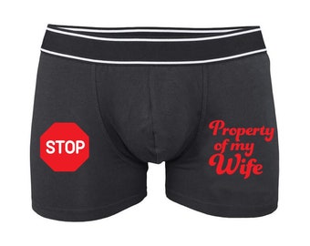 Funny Boxers, Funny Gift for Him, Husband, Fiance, Christmas Gift, Birthday gift , Mens Underwear, Sexy Boxers - Valentines Boxers.