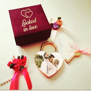 Cadeado personalizado, cadeado gravado, cadeado de amor, presente para casais, cadeado de casamento, presente de noivado, fechadura e chave, presente de amor para namorados