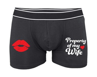 Groom Boxers - Husband Gift - Gift for Him - Boyfriend Gift - Underwear - Anniversary Gift - Mens Boxers - Sexy Boxers - wedding gift- sexy