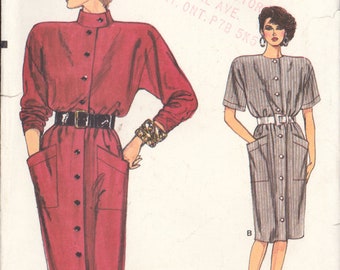 Vogue 9645 Sewing Pattern, Dress, Size 8-10-12, Uncut, Factory Folded