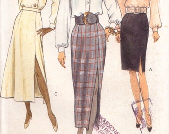 Vogue 8427 Sewing Pattern, Misses'/Misses' Petite Skirts, Size 14-16-18, Uncut, Factory Folded