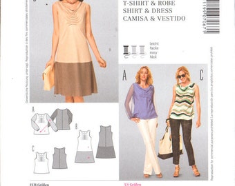 Burda 7067 Sewing Pattern Dress Shirt Size 8-20 Uncut Factory Folded