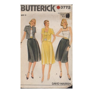 Butterick 3772 Jacket, Dress and Belt, Sewing Pattern, Size 14, Cut, Complete