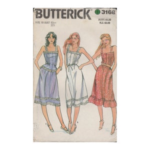S3168 Pattern Butterick 3168 Sewing Pattern, Dress, Top and Skirt, Size 10, Partially ...
