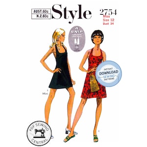 short 70s dresses retro 70s dress FAB Retro 70s Dress or Tunic and Pants Pattern McCALLS 3791 Regular or A Vintage shop