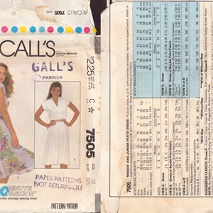 Sewing patterns: Dresses choose from 8 McCall's 7505