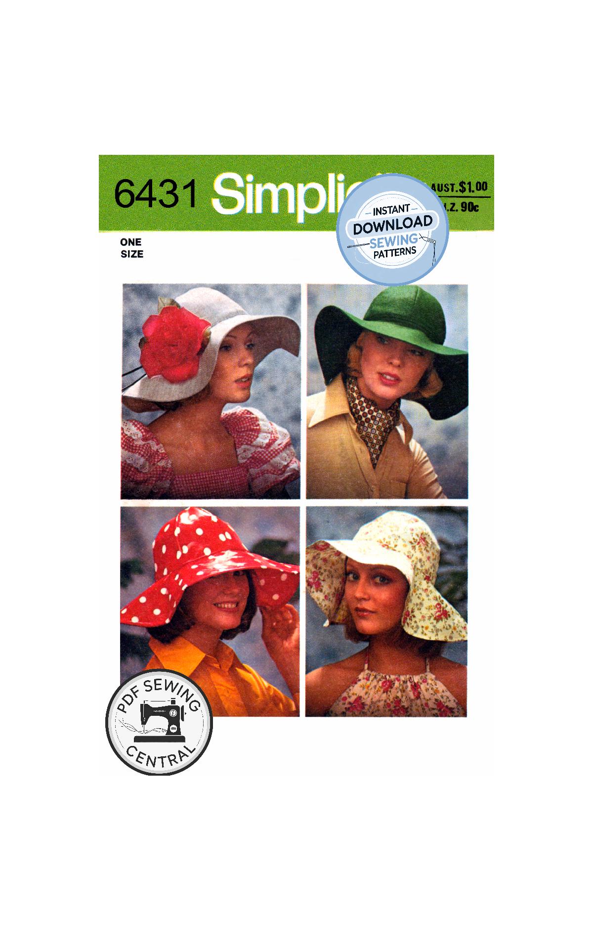 70s Wide Brim Hat - Etsy