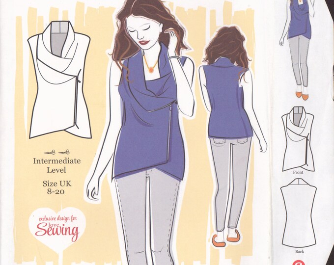 Simple Sew 016 Sewing Pattern Gilet Size UK 820 Uncut Etsy