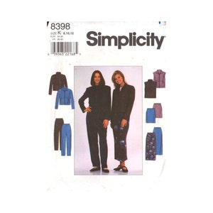 Simplicity 8398 Sewing Pattern Women's Jacket Vest Skirt Pants Size 8-10-12 Uncut Factory Folded