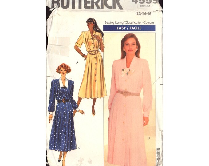 Butterick 4559 Sewing Pattern Women's Dress Size 12-14-16 Uncut Factory ...