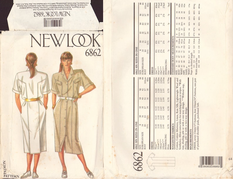 Sewing patterns: Dresses choose from 8 New Look 6862
