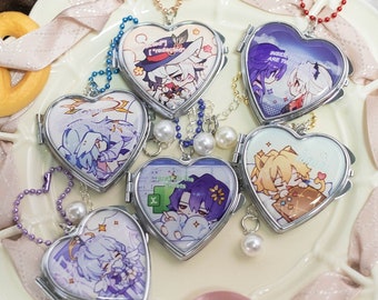 Honkai Star Rail Mini Heart Locket with Mirror