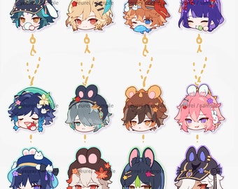 Genshin Impact Mini Linkable Acrylic Charms