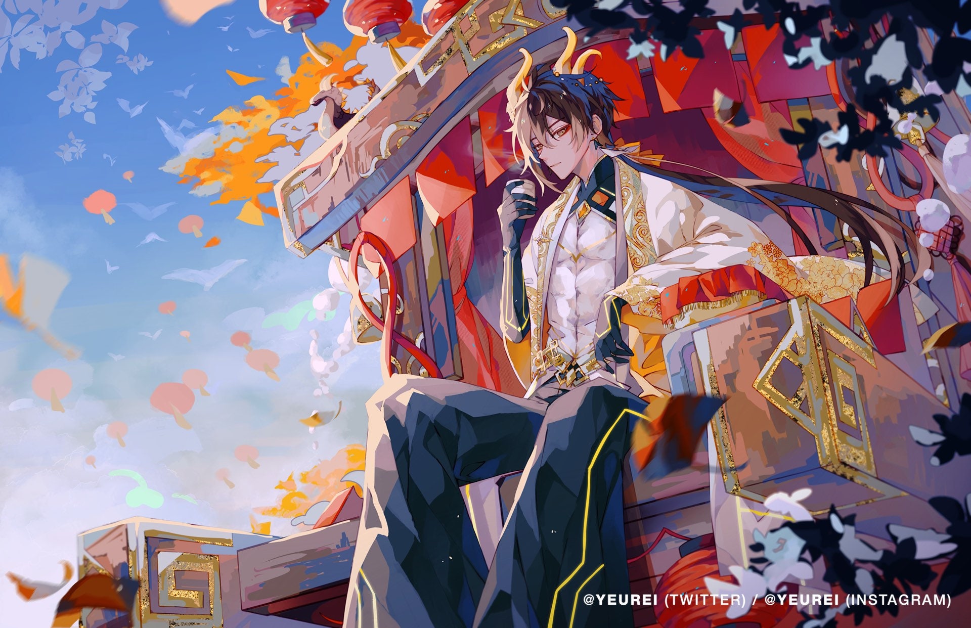 Genshin Impact Zhongli Postcard/Mini Print
