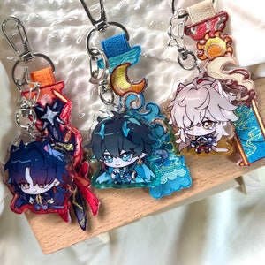 Honkai Star Rail &quot;Weepy Dumplings&quot; Acrylic Charm with Embroidered Tag