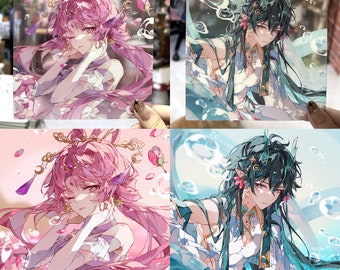 Honkai Star Rail &quot;Bubbles&quot; Translucent Square Print