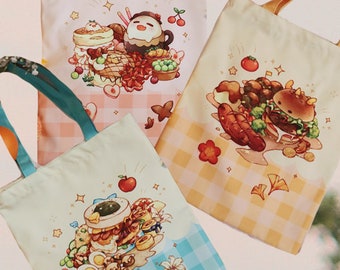 Genshin Impact "Food Friends" Tote Bag