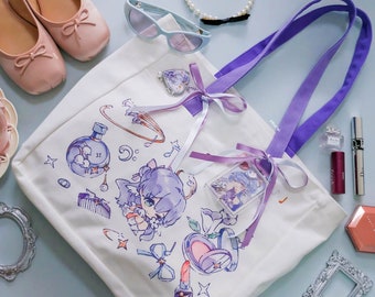 Honkai Star Rail Robin "What's In My Bag" Tote Bag