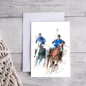 Polo Greetings Card, Printable Digital Download