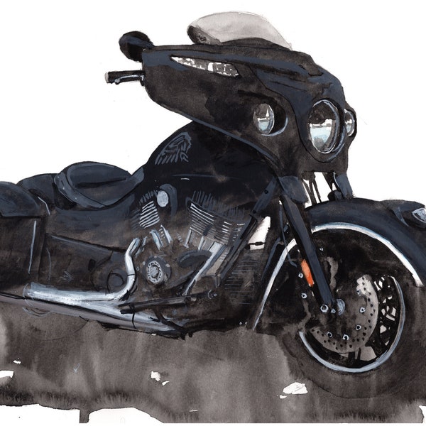 Motorcycle Painting Etsy