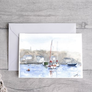 Sailing Greetings Card, Printable Digital Download