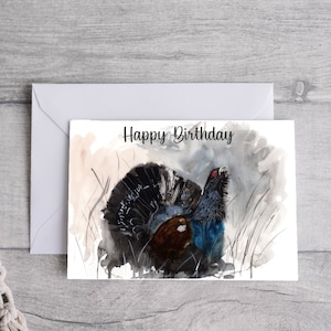 Cartão de aniversário Capercaillie, download digital para impressão