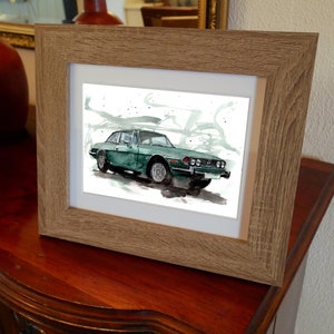 Triumph Stag Numbered limited edition print Limited Print watercolor giclee print classic British Car . image 4