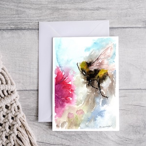 Bumblebee Greetings Card, Printable Digital Download