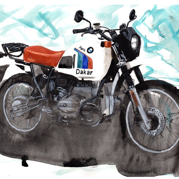 Bmw R80 Print - Etsy