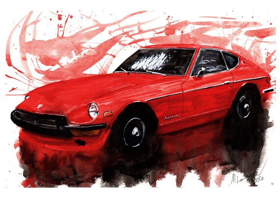 Painting Of A Datsun 240z Limited Print Etsy Denmark