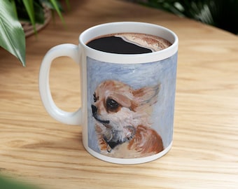 Chihuahua Ceramic Mug: Dog Lover Coffee Cup