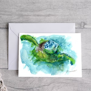 Turtle Greetings Card, Printable Digital Download
