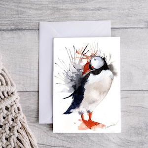 Puffin Greetings Card, Printable Digital Download