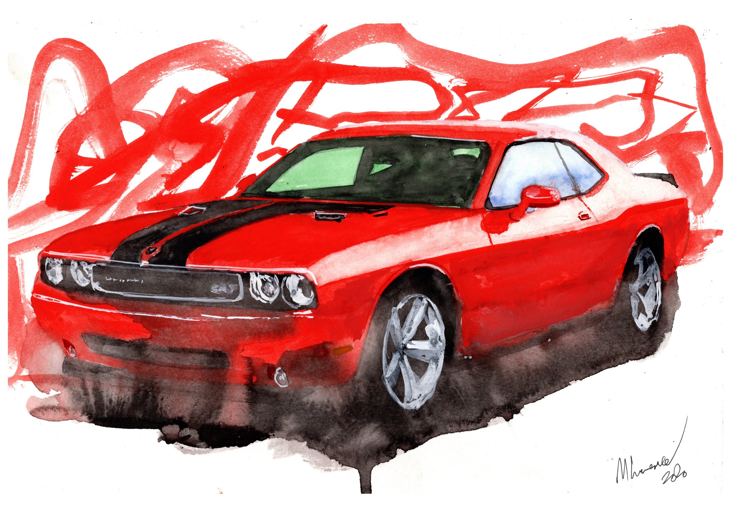 Dodge charger art