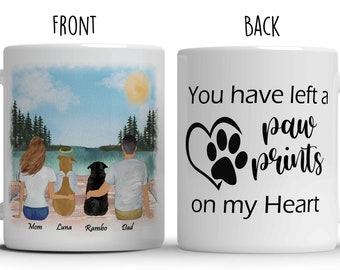 Dog Remembrance Gift,Angel dog Gift,Custom pet memorial gift,In memory of dog,loss of pet,Dog memorial gift,Dogdad dogmom gift,Paw print mug