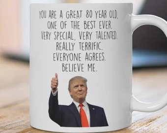 Best 80th birthday mug, 80 year old birthday gifts, happy 80th birthday, Funny 80th birthday gift, 80th bday gifts, New 80th birthday gag