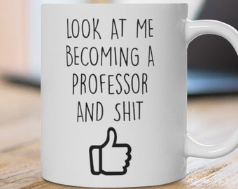 Lustiges Geschenk für Professor, Professor Becher, Professor Geschenk, Professor werden, Becher für Professor, Professor Anerkennung, beste Professor Geschenke