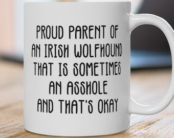 Best Gift for Irish Wolfhound Lover, Irish Wolfhound gift, Proud Parent of Irish Wolfhound, Wolfhound Dog Gift,Irish Wolfhound Birthday Gift