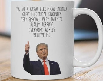 Cadeau de remise des diplômes d'ingénieur électricien, tasse ingénieur électricien, promue ingénieure, meilleur ingénieur électricien, cadeau drôle d'ingénieur, électricité