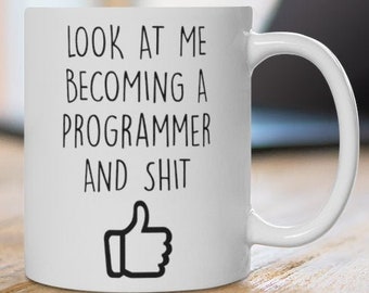 Programmer Mug-Best Gift for Programmer-funny Programmer gift-Programmer Thanksgiving gift-Becoming Programmer-Programmer Funny Coffee Mug