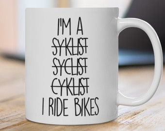 Funny Cycling Gift,cycling mug,bicycle gift,bicycle mug,biking gift,cyclist gift, cyclist mug, biking mug, cycle gift, cyclist Birthday gift
