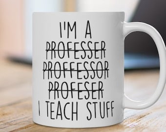 Presente do professor, caneca do professor, melhor presente para o professor, caneca engraçada para o novo professor, presente para o professor graduado, melhor caneca do professor, presente do professor