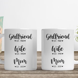 Custom Pregnancy Announcement gift,Pregnancy Reveal gift,Personalised Gift for New mom,Baby announcement gift for wife,first Mothers day mug