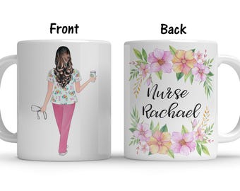 Tazza da caffè personalizzata per infermiera, simpatico regalo personalizzato per infermiera, regalo di laurea per infermiera, regalo per moglie e mamma infermiera, regalo per scuola infermieristica, nuova tazza per infermiera