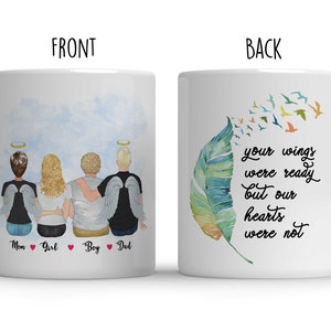 Personalized Memorial gift,Custom Memorial mug-Family Loss of parents-Remembrance Gift-memorial gift for death of parents keepsake-orphans