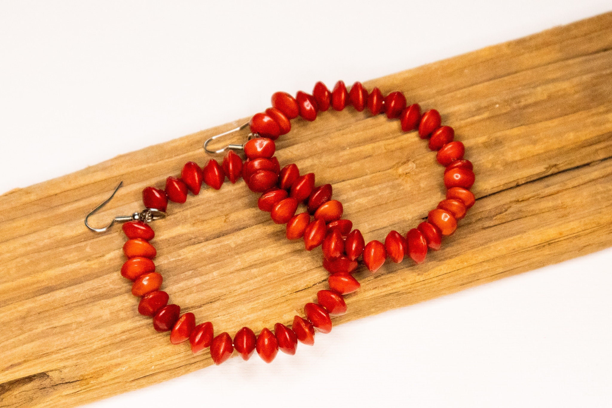 Red seed necklace sale